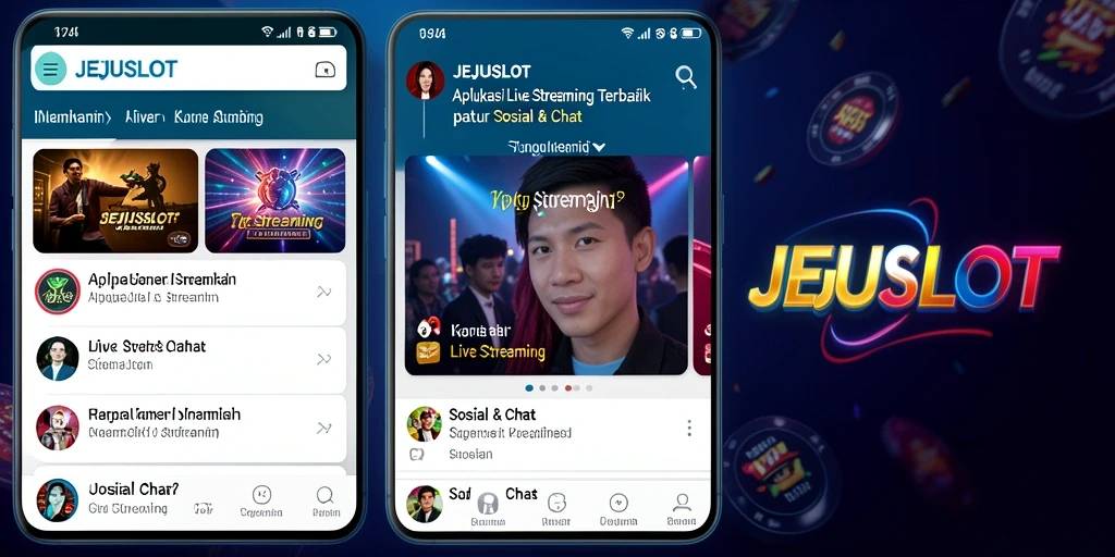 Tampilan antarmuka JEJUSLOT yang menarik untuk Live Streaming.