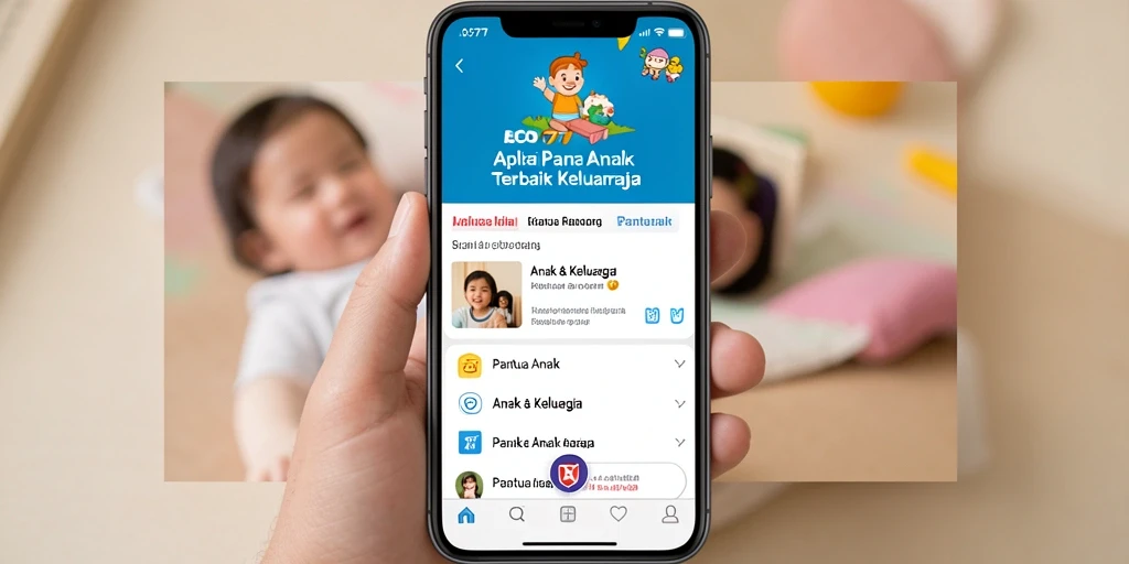 Screenshot antarmuka LJO777 yang menunjukkan fitur pemantauan anak.