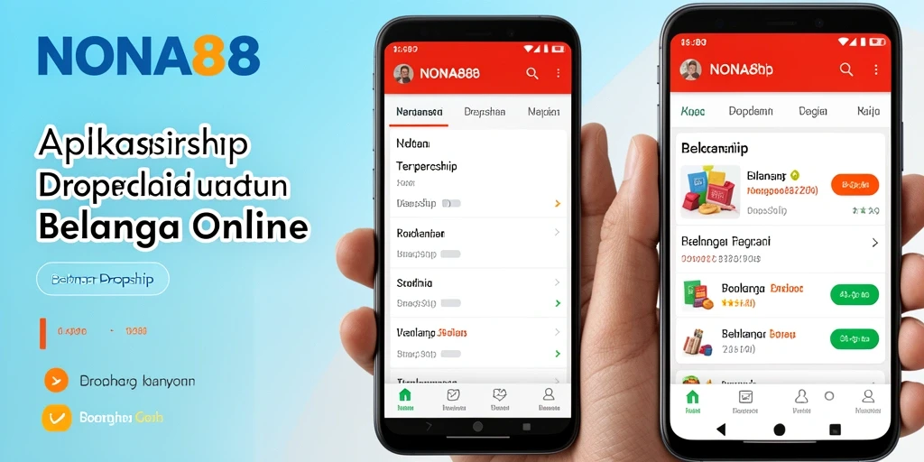 Antarmuka pengguna NONA88 yang modern dan fungsional untuk dropship.