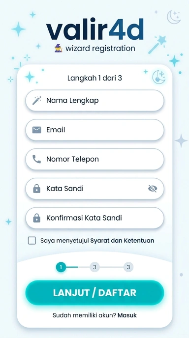 Panduan Registrasi Akun Baru valir4d untuk Android